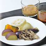 蒸し野菜のサラダ